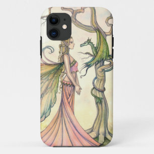 Mystieke Fee- en Draken Fantasie Kunst iPhone 11 Hoesje