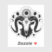 Mystieke geitensticker sticker (Vel)