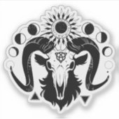 Mystieke geitensticker sticker (Voorkant)