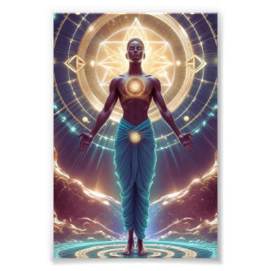 Mystieke geometrie - Radiantie van de ziel Foto Afdruk