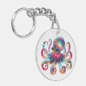 Mystieke gloeiende octopus sleutelhanger (Voorkant Links)