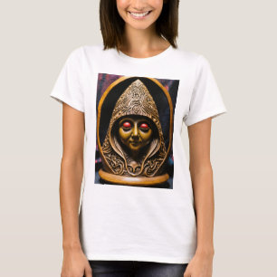 Mystieke Gnoom: Een Ovaal Stenen Sculptuur voor Me T-shirt