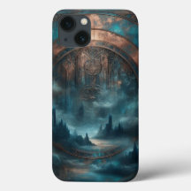 Mystieke Gotische Steampunk - Blauwe Koperen Patin