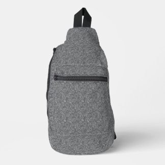 Mystieke grijze bloesem schoudertas sling bag