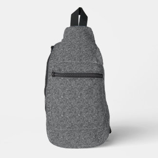 Mystieke grijze bloesem schoudertas sling bag