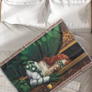 Mystieke Groene Keltische Fee Geheime Wachtwoord I Deken