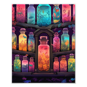 Mystieke heks hut foto afdruk