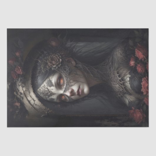 Mystieke heks: Lavinia - Decoupage - Tissuepapier (Voorkant)