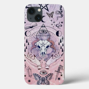 Mystieke heksenachtige esthetiek Trendy Halloween iPhone 13 Hoesje