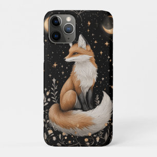 Mystieke Hemelse Vos en Bloemen iPhone 11 Pro Hoesje
