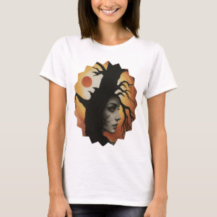 Mystieke herfstboom vrouw – Fantasy T-shirt