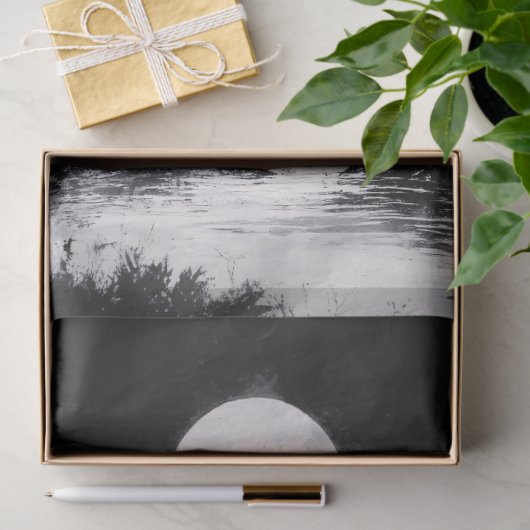 Mystieke hert onder Full Moon Decoupage Tissuepapier (Geschenk)