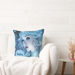Mystieke Ice Queen - Fantasy Winter Goddess Art Kussen