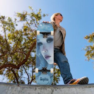 Mystieke Ice Queen - Fantasy Winter Goddess Art Skateboard