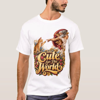 Mystieke Katachtige Kunst met een Toets van Elegan T-shirt