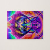 mystieke kattenpuzzel legpuzzel (Horizontaal)