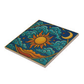 Mystieke kosmische harmonie tegeltje (Zijkant)