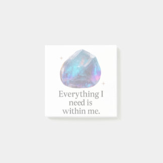 mystieke kristalbevestiging post-it® notes