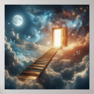 Mystieke Ladder naar Hemelse Poort Poster