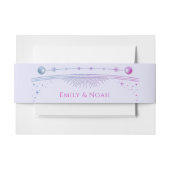 Mystieke Lavendel Roze Zon Maan Sterren Bruiloft Uitnodigingen Wikkel (Voorkant Voorbeeld)