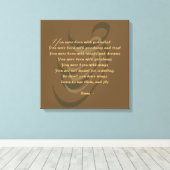 Mystieke Letters Rumi Wijsheid Canvas Afdruk (Insitu (Houten vloer))