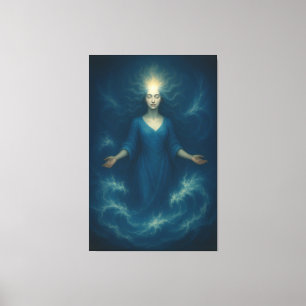 Mystieke Lichtgodin – Ethische Goddelijke Energie  Canvas Afdruk