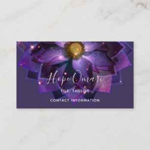 Mystieke Lotus Bloem Mandala New Age Visitekaartje