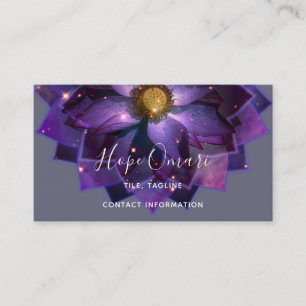 Mystieke Lotus Bloem Mandala New Age Visitekaartje