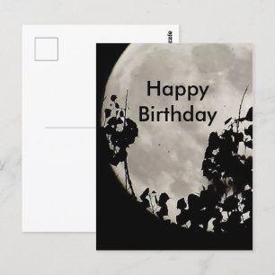 Mystieke maan verjaardag briefkaart