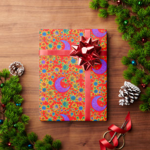 Mystieke Maan Zonnehitte Cadeaupapier