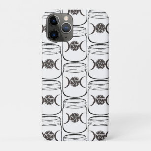 Mystieke Magische Maan Mason Jar iPhone 11 Pro Hoesje