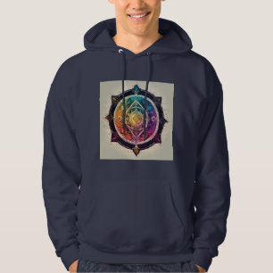 Mystieke & Magische Spirituele Logo - Tattoo Stijl Hoodie