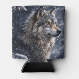 Mystieke Magische Wolf in de Sneeuw Blikjeskoeler