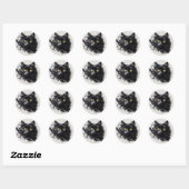 Mystieke Meow Ronde Sticker (Vel)