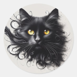 Mystieke Meow Ronde Sticker