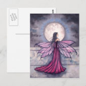 Mystieke Middernacht Fee Postkaart (Voorkant / Achterkant)