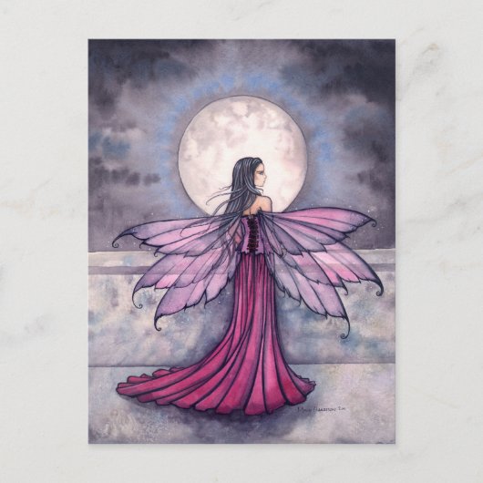 Mystieke Middernacht Fee Postkaart (Voorkant)