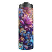 Mystieke Midnight Blossom Dream Garden Thermosbeker (Voorkant)