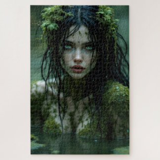 Mystieke moerasgodin in groene wateren Muse Legpuzzel