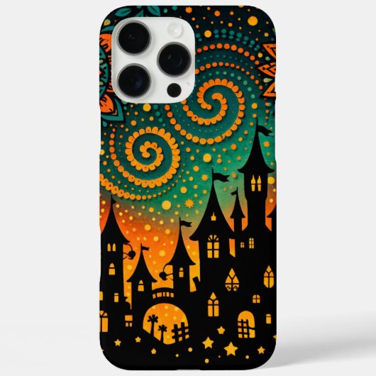 Mystieke Nacht Kasteel Silhouet Case-Mate iPhone Case (Achterkant)
