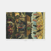 Mystieke Nativiteit van Sandro Botticelli Fleece Deken (Voorkant (Horizontaal))