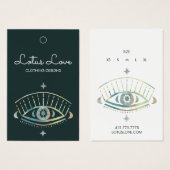 Mystieke oog maatsticker kledingSieraden displayka Visitekaartje (Voorkant /achterkant)