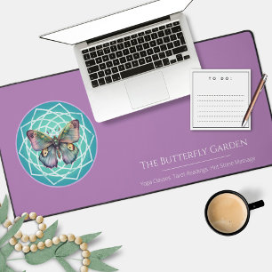 Mystieke Paarse vlinder Mandala Tarot lezen Bureaumat