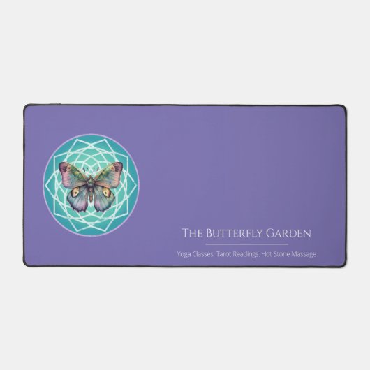 Mystieke Paarse vlinder Mandala Tarot lezen Bureaumat (Voorkant)