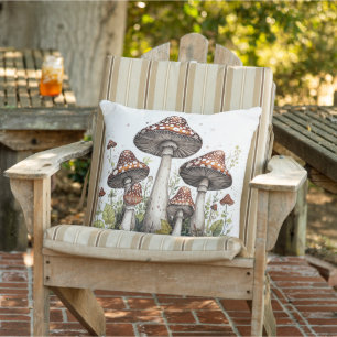 Mystieke paddenstoelen buitenkussen