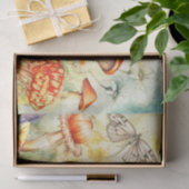 Mystieke Paddenstoelen en Graceful Moth Decoupage Tissuepapier (Geschenk)