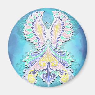 Mystieke pastelvlinder   Eetherische Boho-fantasie Magneet