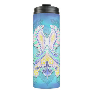 Mystieke pastelvlinder   Eetherische Boho-fantasie Thermosbeker