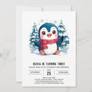 Mystieke Penguin Digitale Verjaardag Kaart
