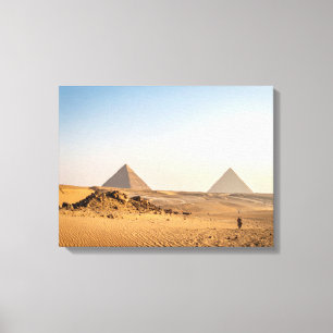 Mystieke piramides canvas afdruk